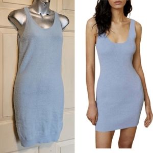 Pink lLily blue tank sweater dress